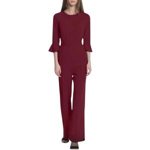Elegant Burgundy Jumpsuit